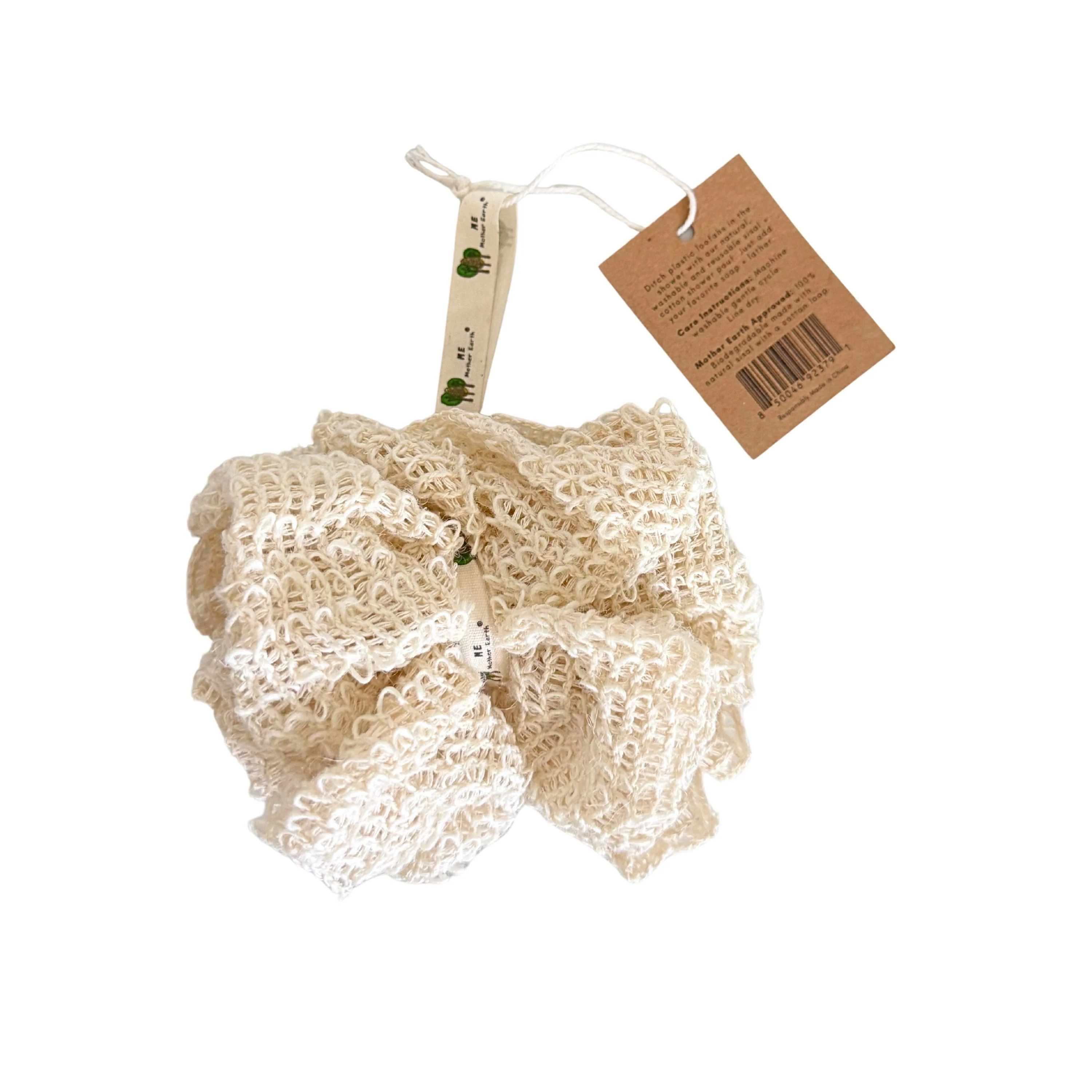 Casual Me Mother Earth Reusable Sisal Shower Pouf Contemporary
