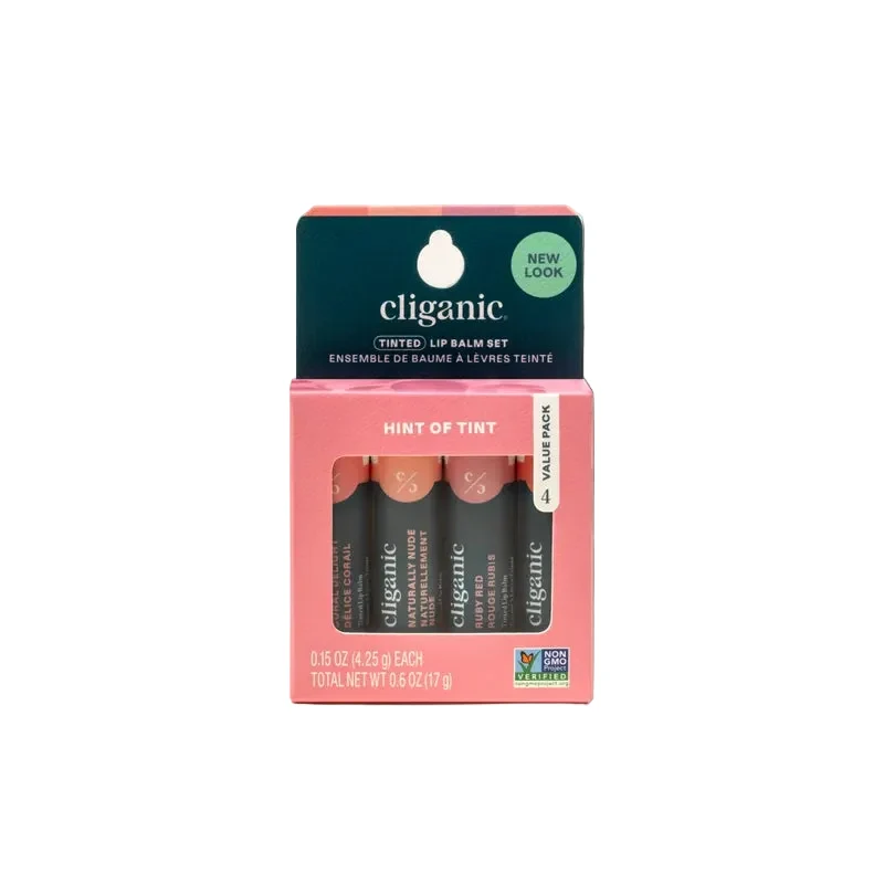 Responsible Cliganic Tinted Lip Balm Set – Hint of Tint Trusted