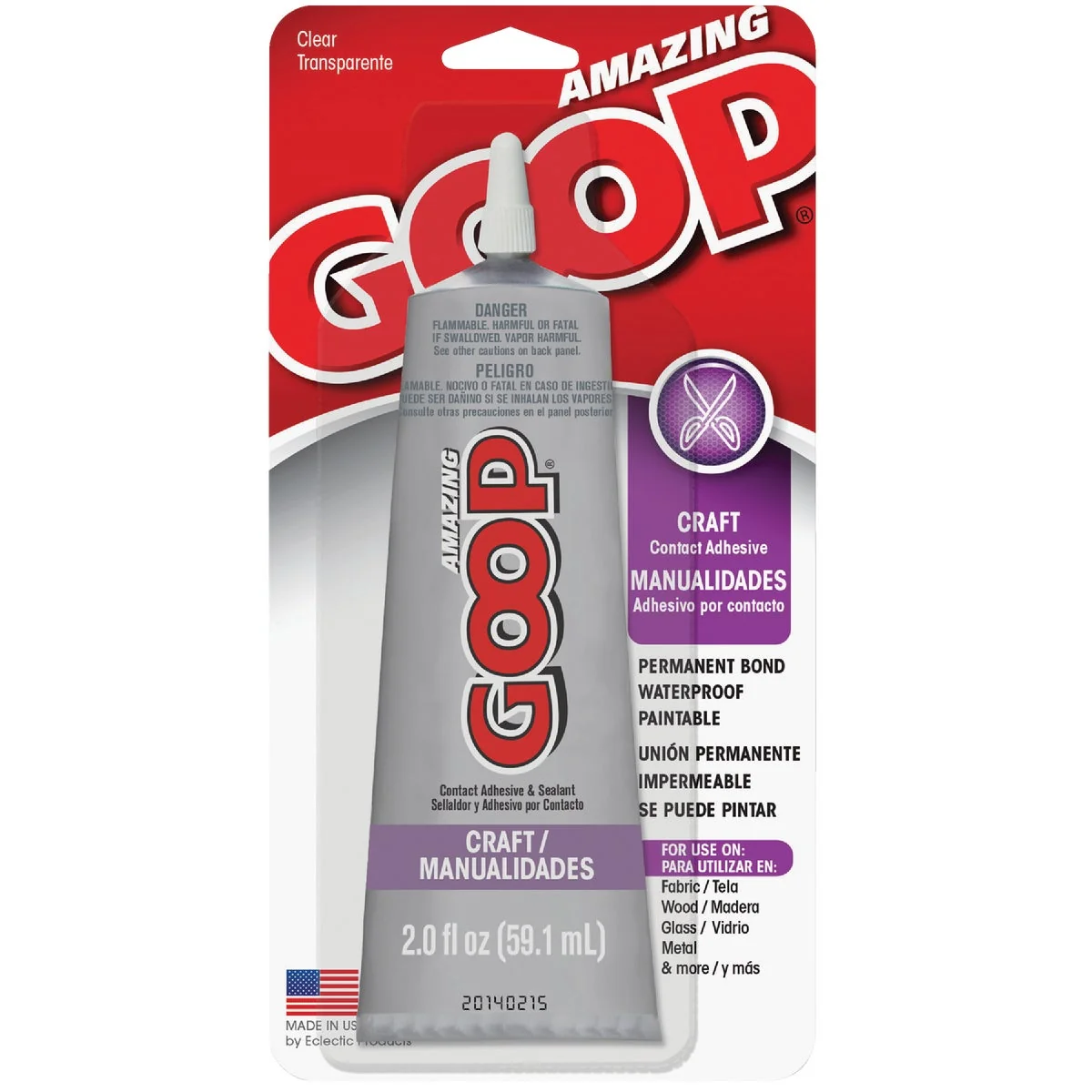 Solid Goop 2 Oz. Craft Art Multi-Purpose Adhesive Clean