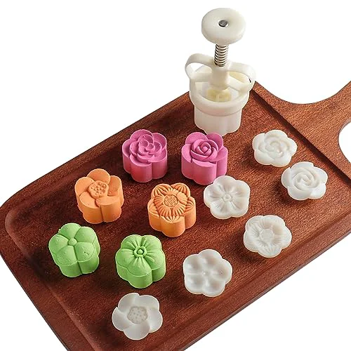 Efficient Cookie Stamp Mooncake Mold Set 6 Count Fast