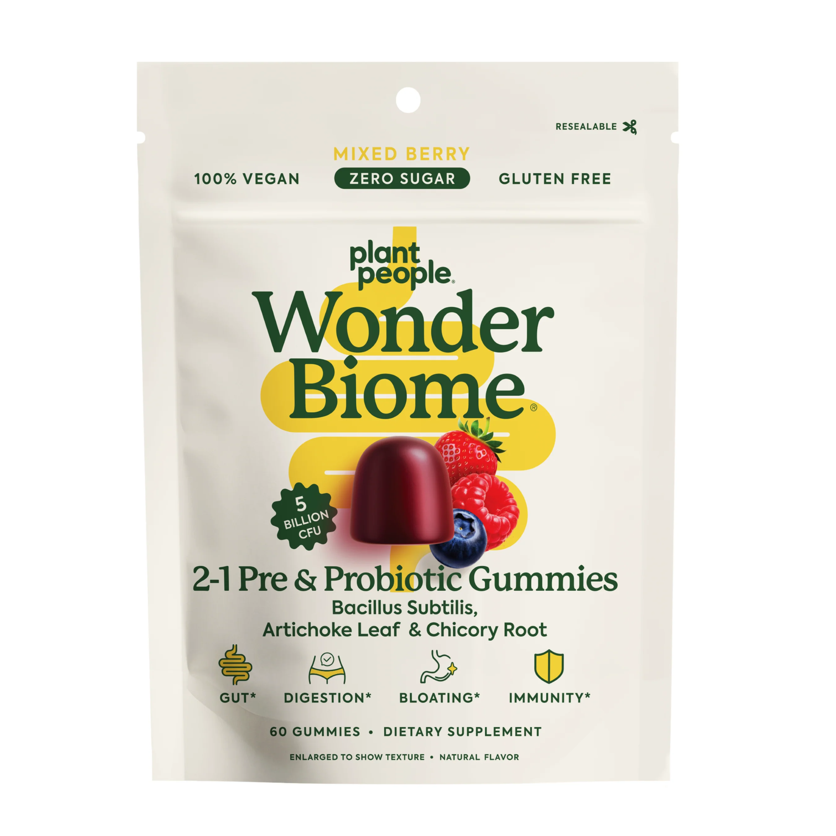 Specialty Plant People WonderBiome 2-1 Pre Probiotic Gummies Proven