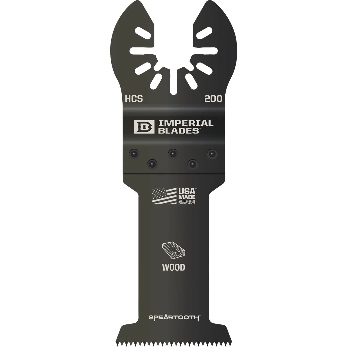 Recyclable Imperial Blades ONE FIT 1-3 8 In. 12 TPI Speartooth Wood Oscillating Blade Selected