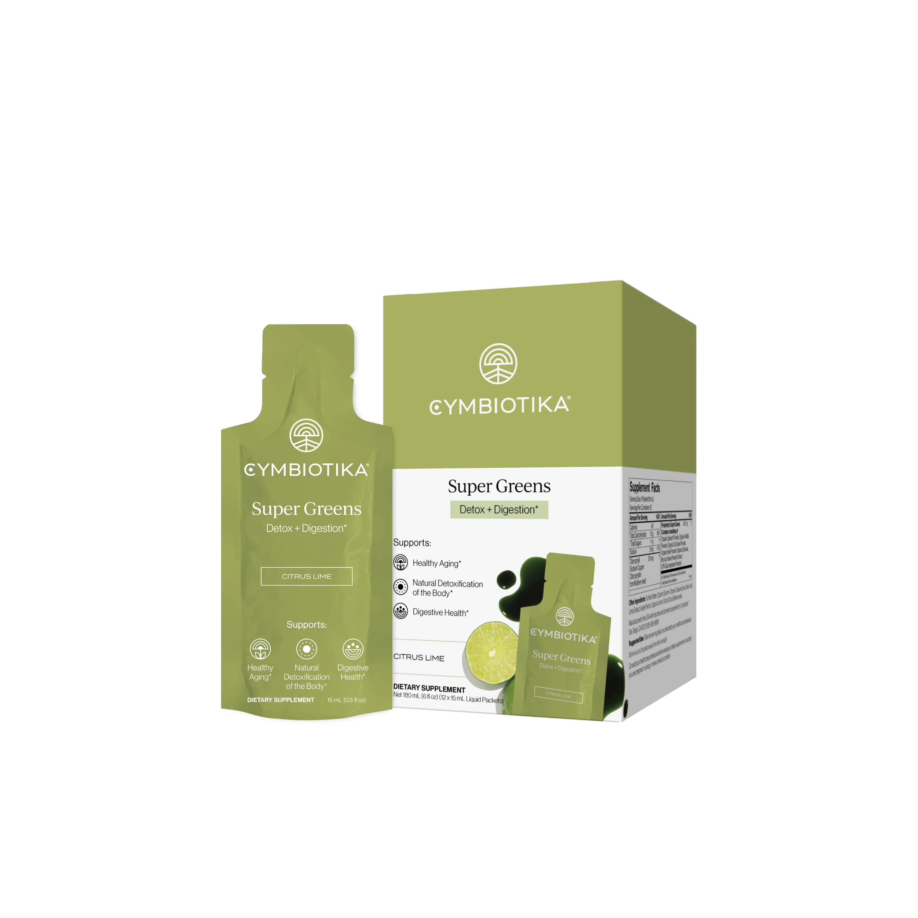 Selected Cymbiotika Super Greens Liquid Packets – Detox Digestion Elegant