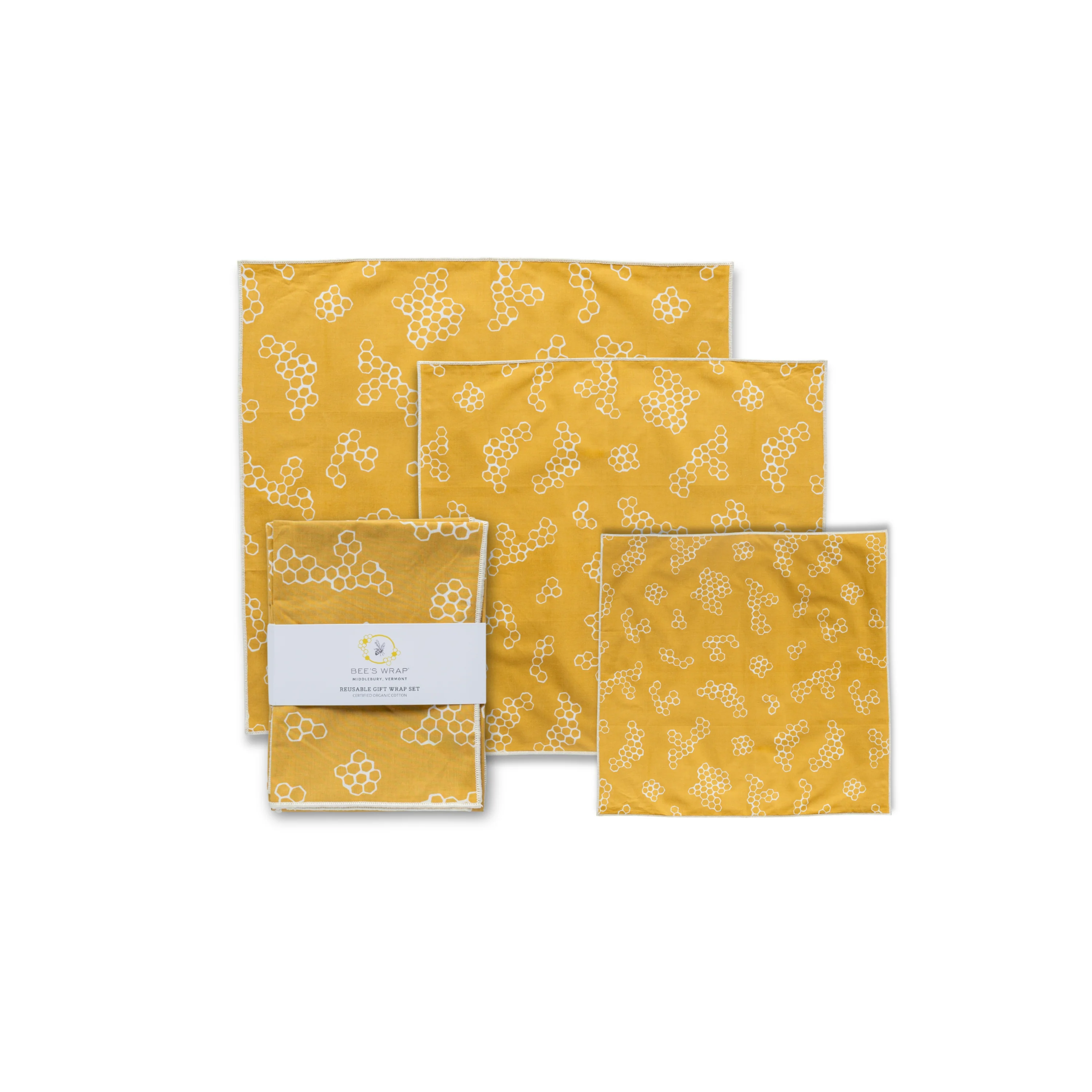 Innovative Bee’s Wrap Reusable Gift Wrap Set – Organic Cotton Unique