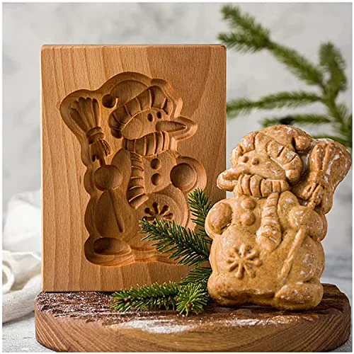 Sustainable Wooden Springerle Cookie Molds for Baking Enhanced
