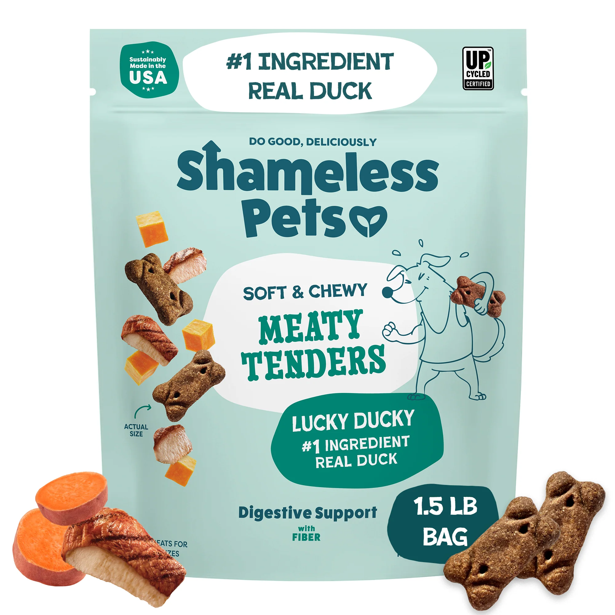 Fast Shameless Pets Dog Meaty Tenders Treats – Soft Chewy Fine Crafted