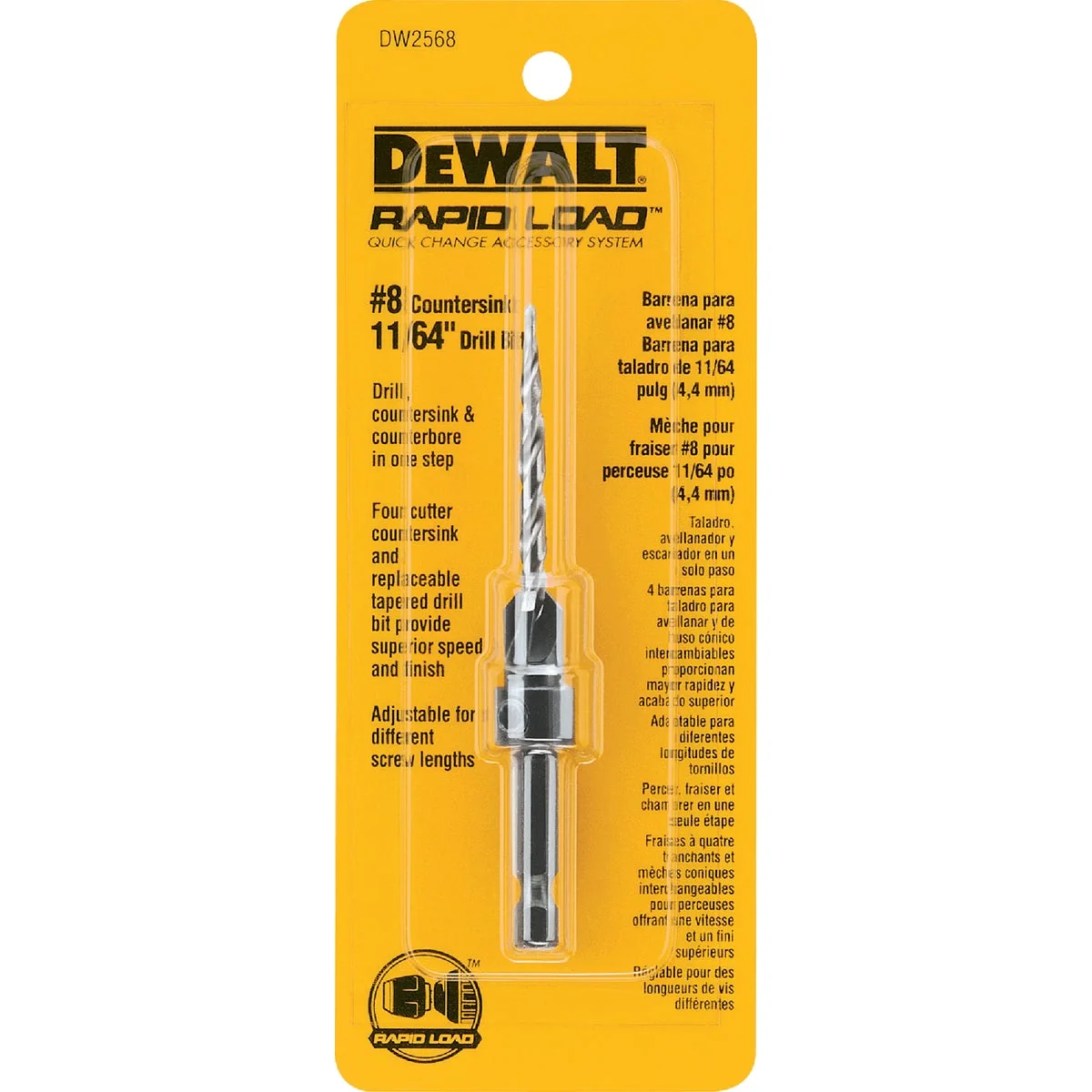 Relaxed DeWalt 8 – 11 64 In. Fine Rapid Load Wood Countersink Casual