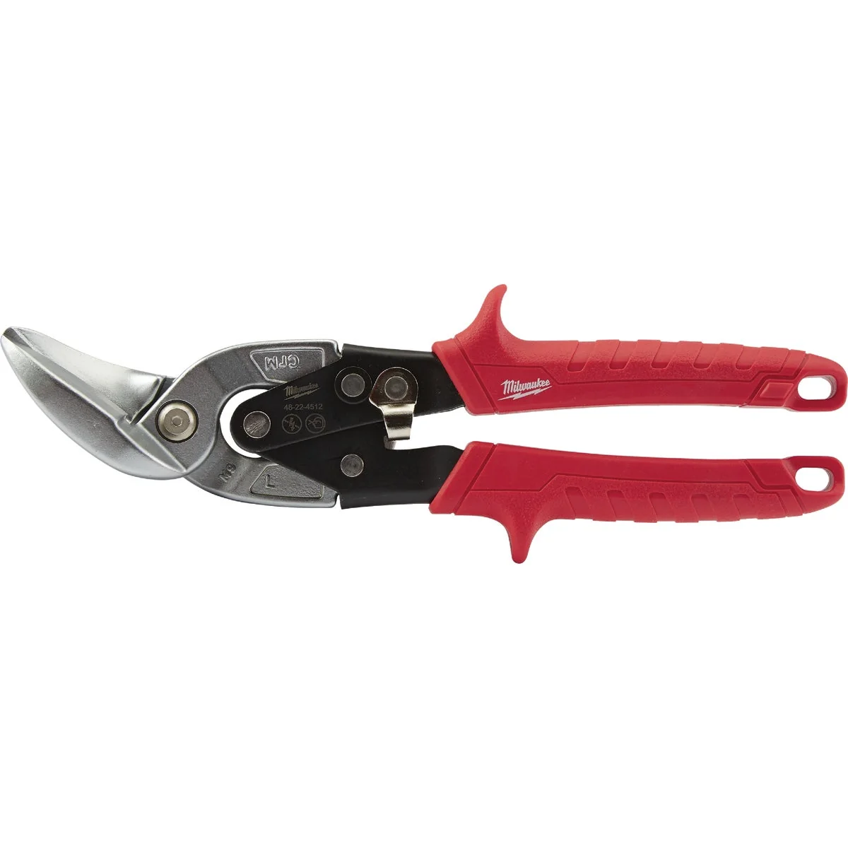 Relaxed Milwaukee 10 In. Offset Aviation Left Snips Detailed