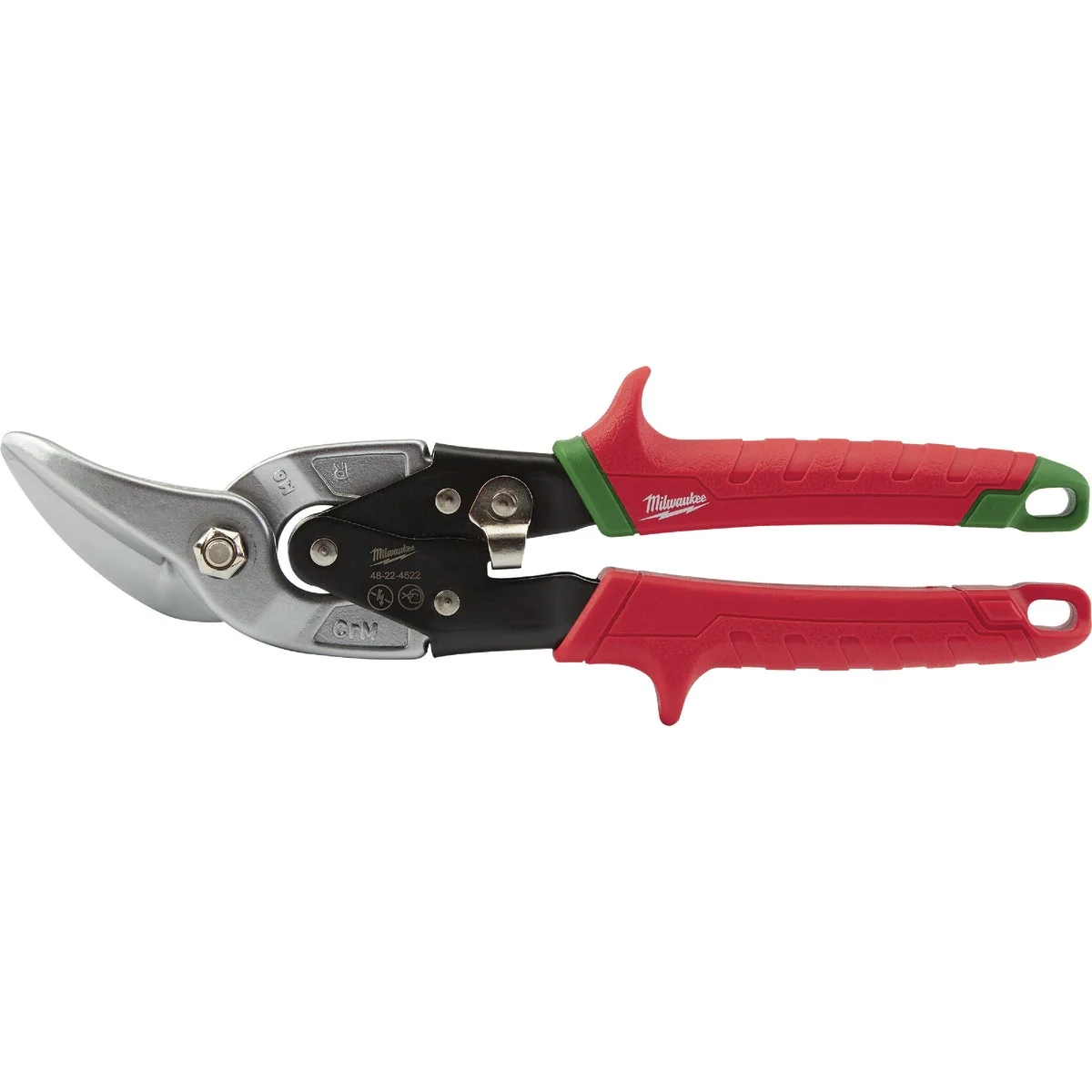 Reusable Milwaukee 10 In. Offset Aviation Right Snips Innovative