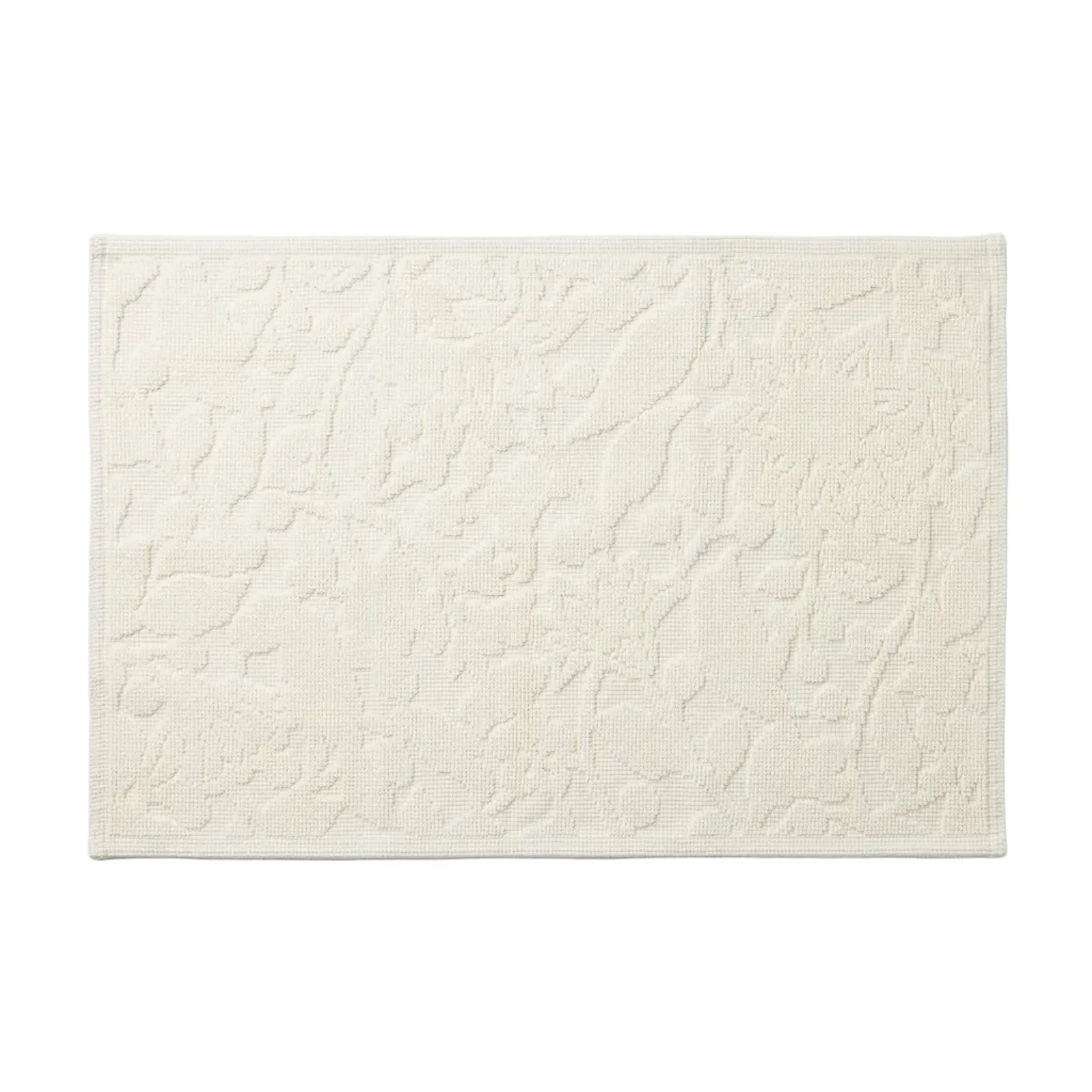 Certified Coyuchi Wildflower Organic Bath Rug Top-Quality