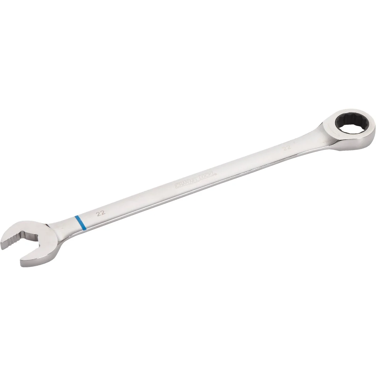 Long-Lasting Channellock Metric 22 mm 12-Point Ratcheting Combination Wrench Breathable
