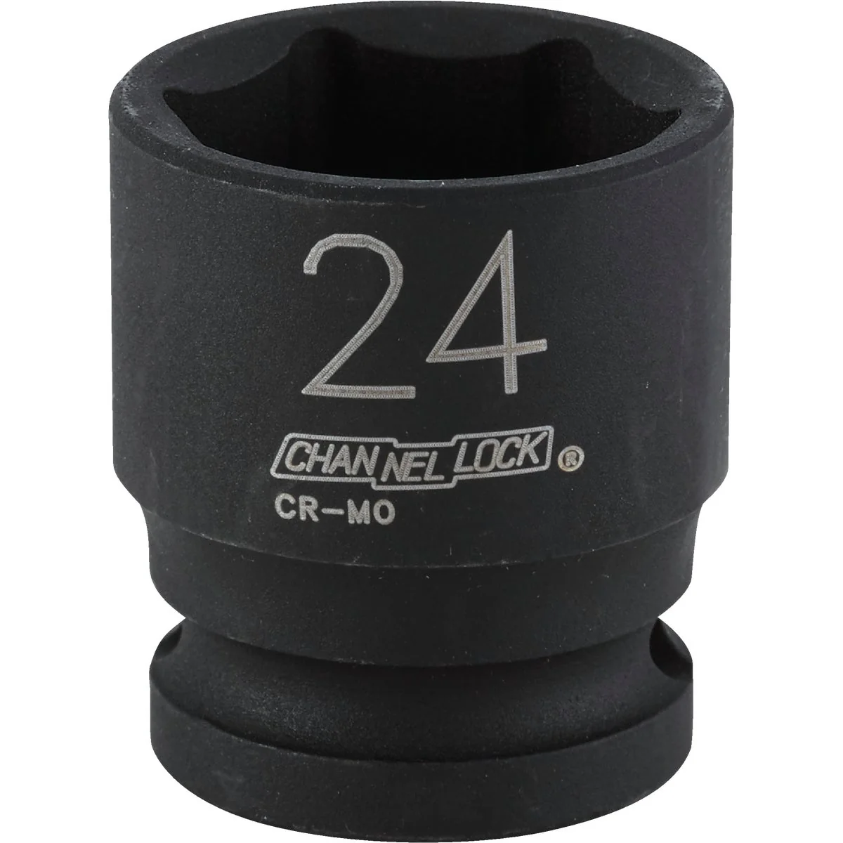 Genuine Channellock 1 2 In. Drive 24 mm 6-Point Shallow Metric Impact Socket Exclusive