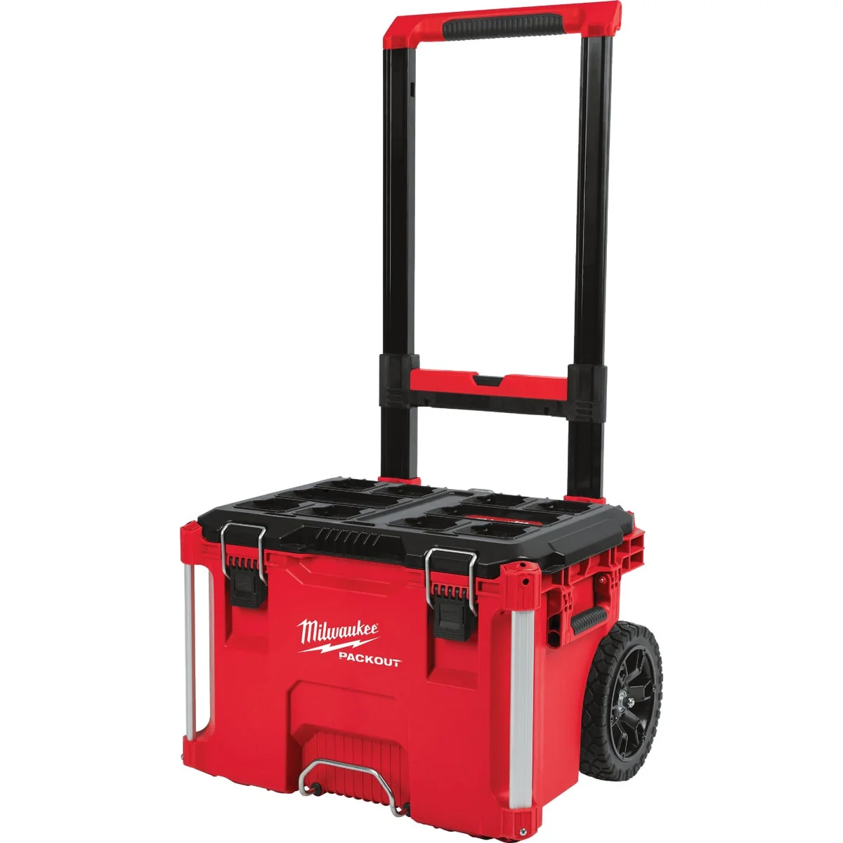 Green Milwaukee PACKOUT 22 In. Rolling Toolbox 250 Lb. Capacity Proven