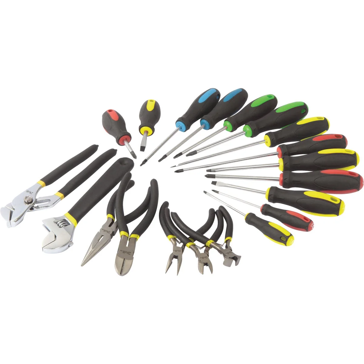 Verified Do it Assorted Pliers 8 In. Adjustable Wrench and 13-Piece Screwdriver Tool Set 20-Piece Total No Case Convenient