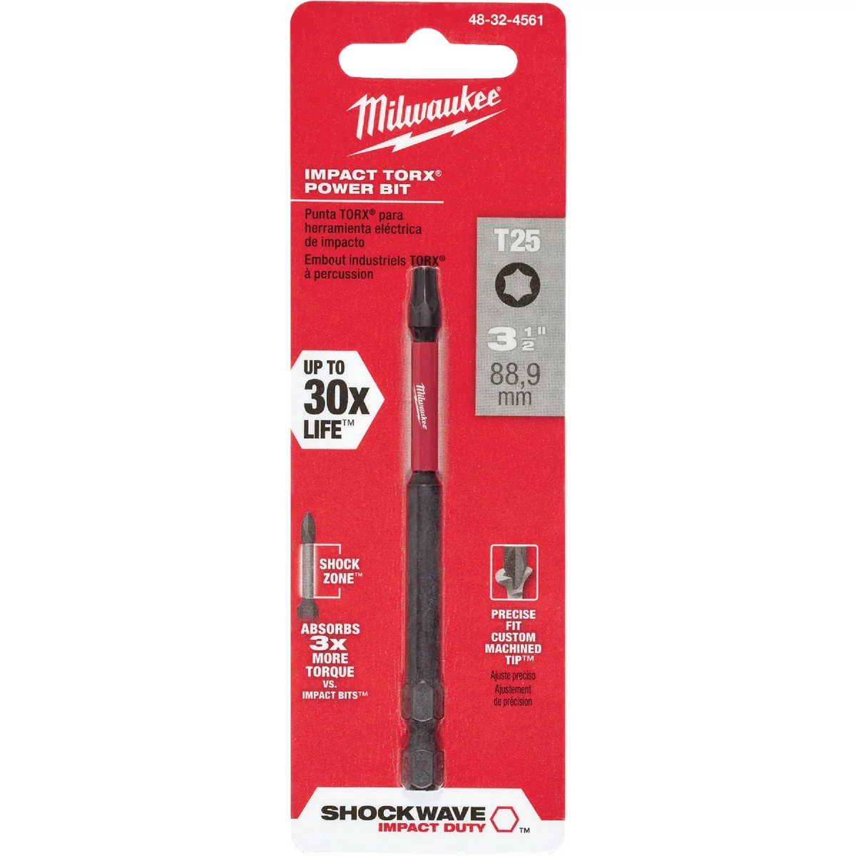Sustainable Milwaukee Shockwave T25 TORX 3-1 2 In. Power Impact Screwdriver Bit Proven