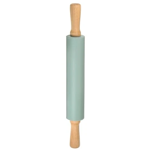 Innovative Silicone Rolling Pins for Baking 17 Inch Wooden Handle Non Stick Rolling Pin Small Roller Playdough Rolling Pins for Dough Pizza Pastry Fondant Kitchen Next-Generation