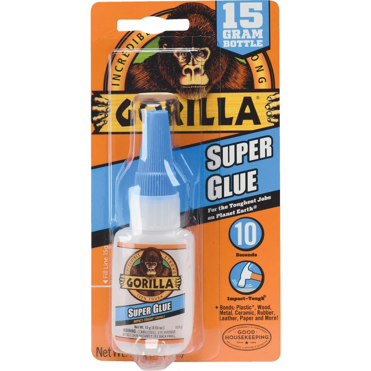 Fashionable Gorilla 0.53 Oz. Liquid Super Glue Fast