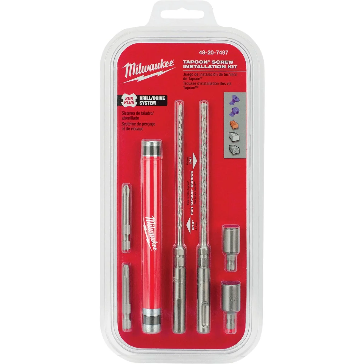 Responsible Milwaukee SDS-PLUS Rotary Hammer Drill Bit Set 7-Pieces Official
