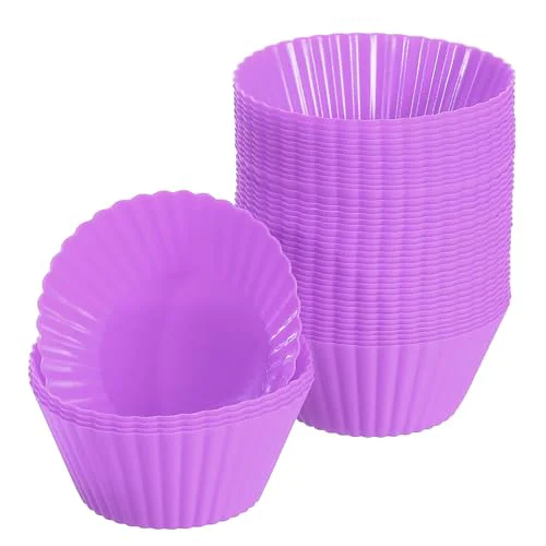 User-Friendly 42Pcs Silicone Cupcake Liners 42 Count Easy-to-Use