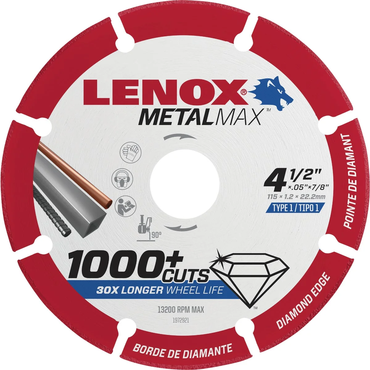 Refined Lenox MetalMax 4-1 2 In. Segmented Rim Dry Cut Diamond Blade First-Class