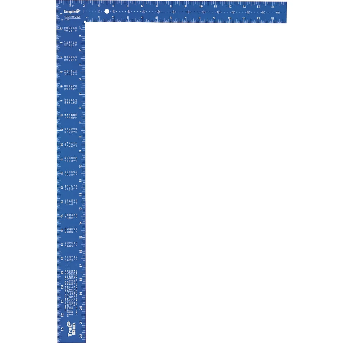 Modern Empire True Blue 16 In. x 24 In. Aluminum High-Visibility Carpenter’s Square Official