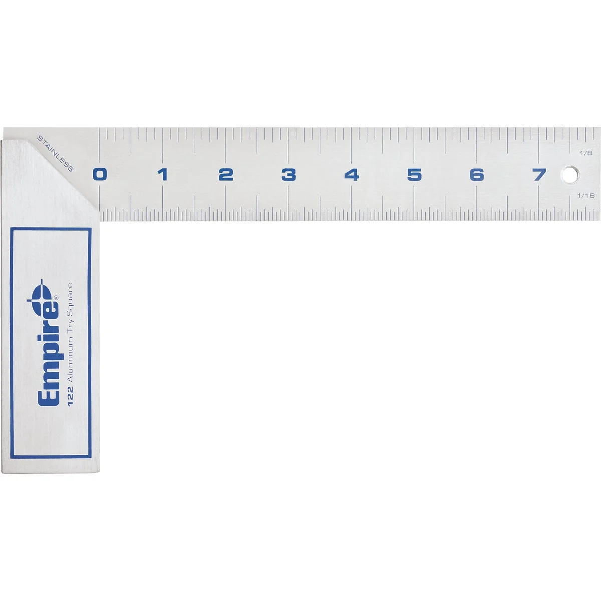 Original Empire True Blue 8 In. L English Heavy-Duty Try Square Relaxed
