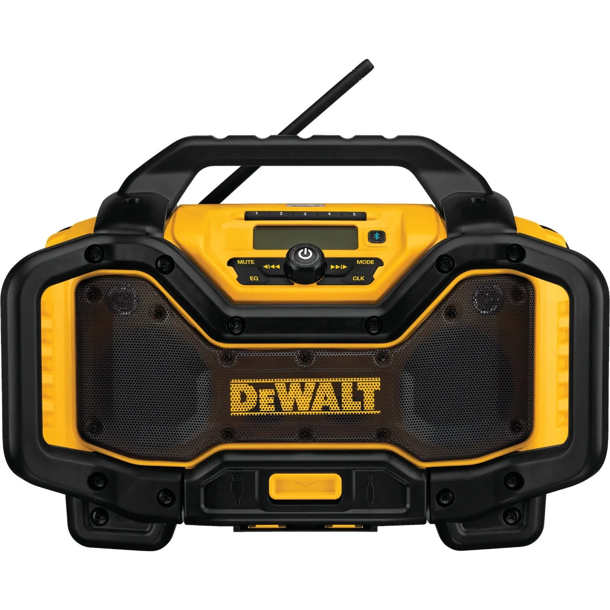 Natural DeWalt 20 Volt Lithium-Ion Bluetooth Cordless Jobsite Radio Charger Bare Tool Minimalist