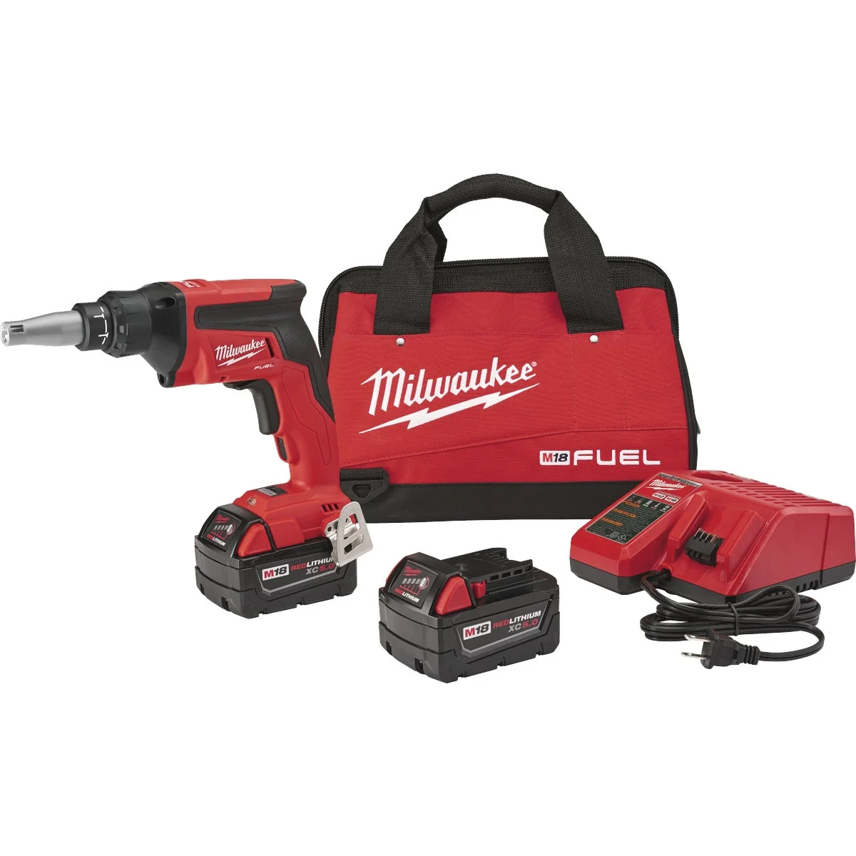 Functional Milwaukee M18 FUEL 18-Volt Lithium-Ion Brushless Drywall Cordless Screwgun Kit Reliable