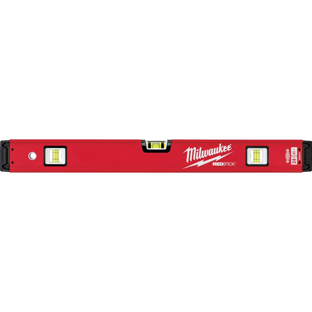 Pure Milwaukee Redstick 24 In. Aluminum Box Level Healthy