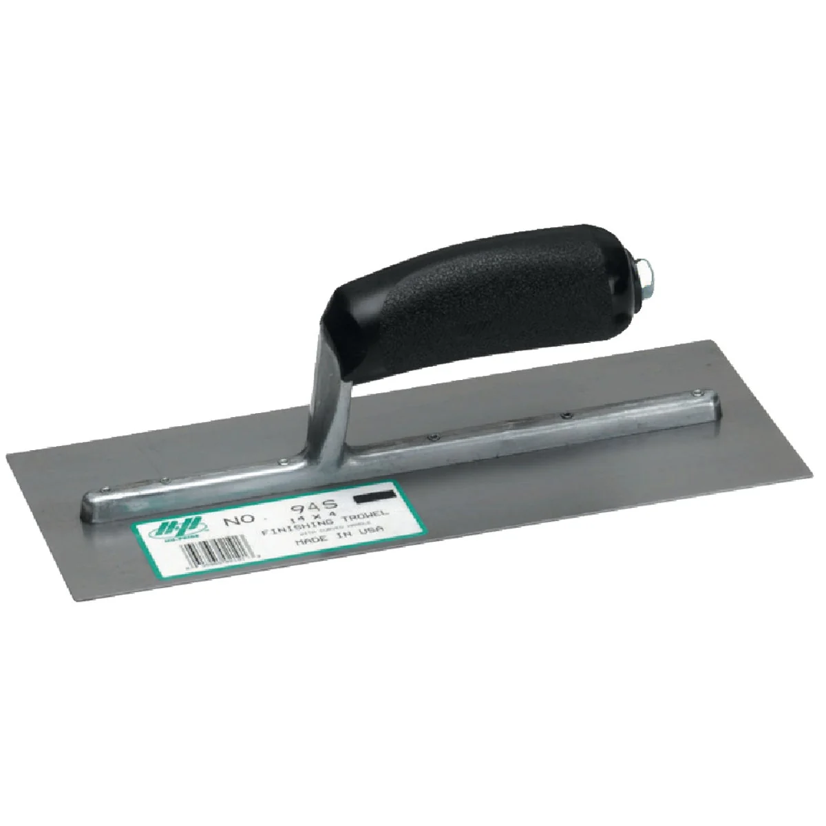 Contemporary QLT 4 In. x 14 In. Finishing Trowel with Curved Plastic Handle Secure