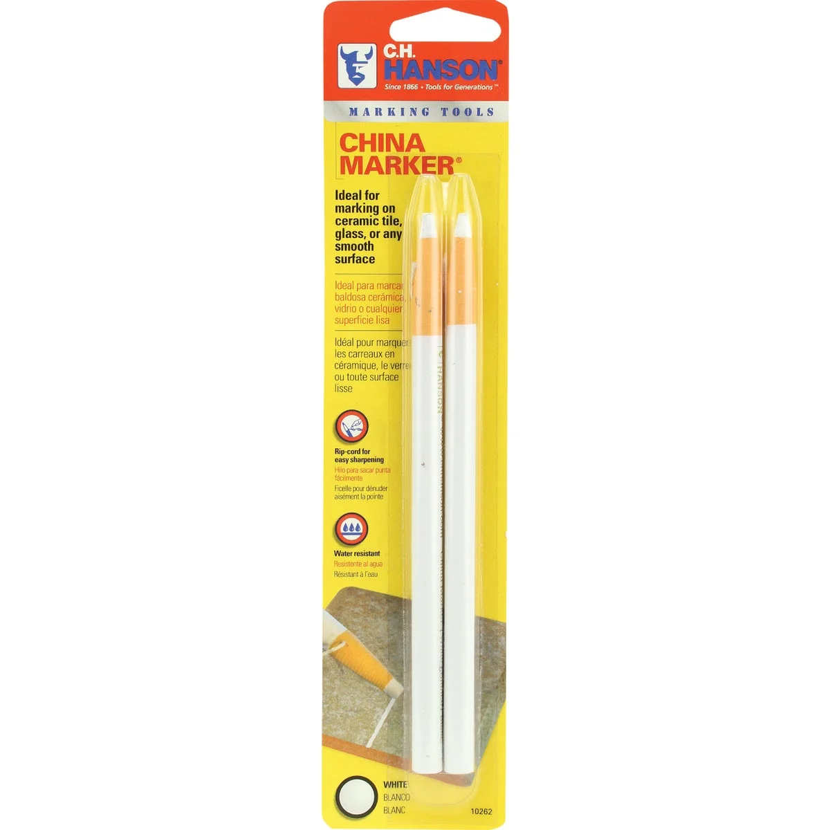Certified CH Hanson White China Marker 2-Pack Contemporary