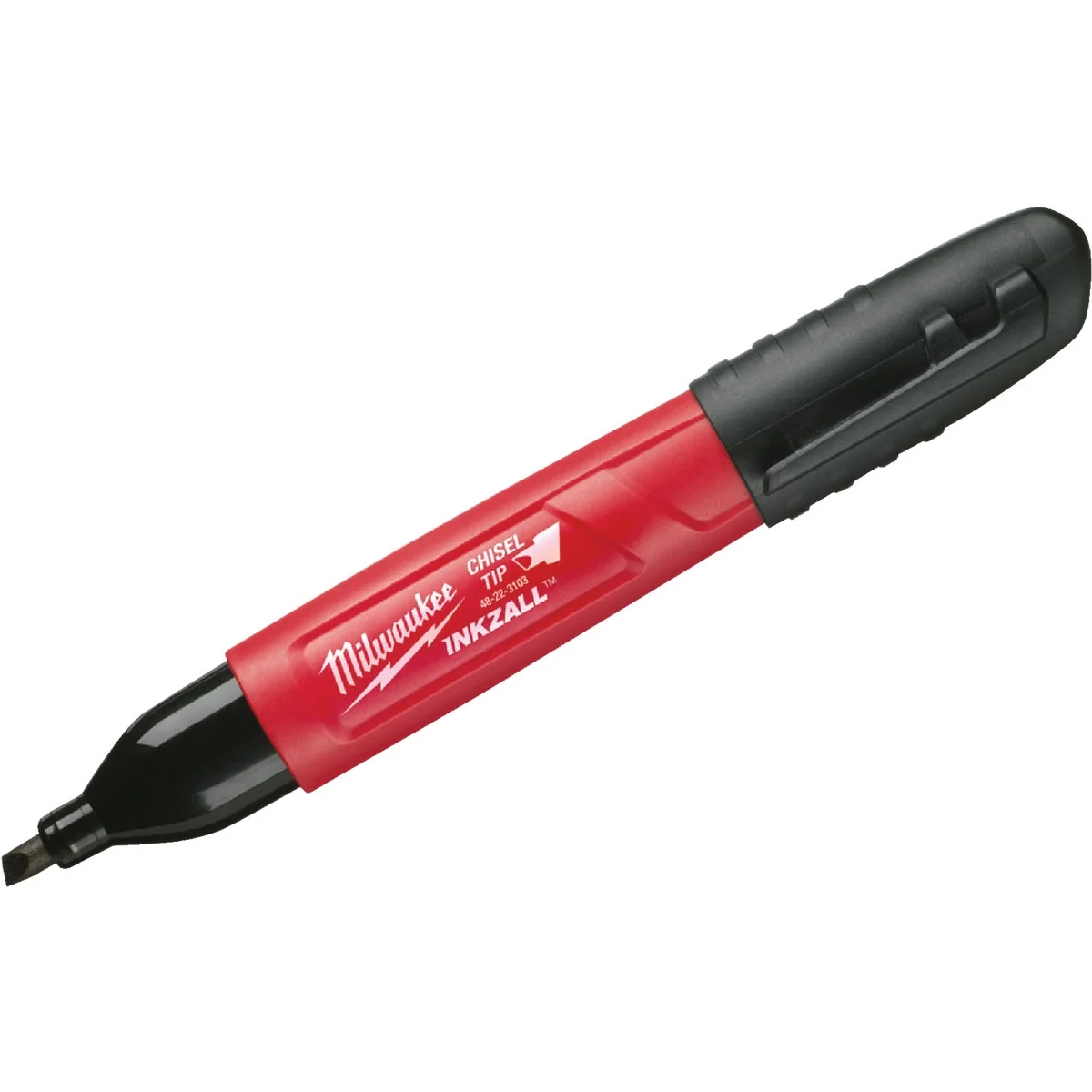 High-Grade Milwaukee INKZALL Medium Chisel Tip Black Job Site Marker 7-1 8 In. L Genuine