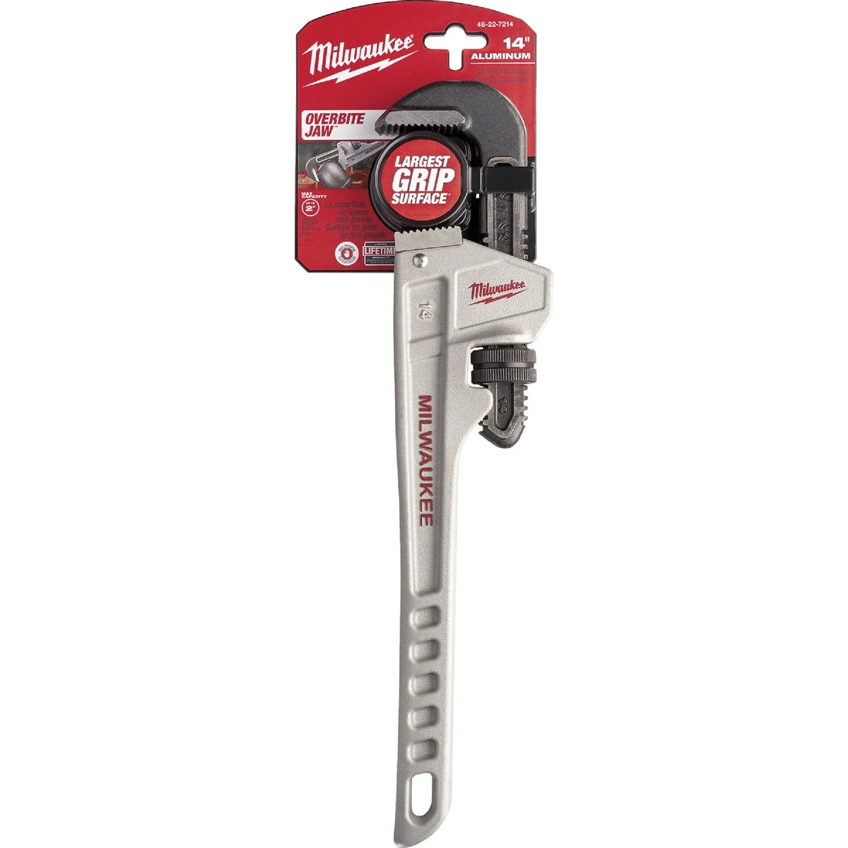 Premium Milwaukee 14 In. Aluminum Pipe Wrench Organic