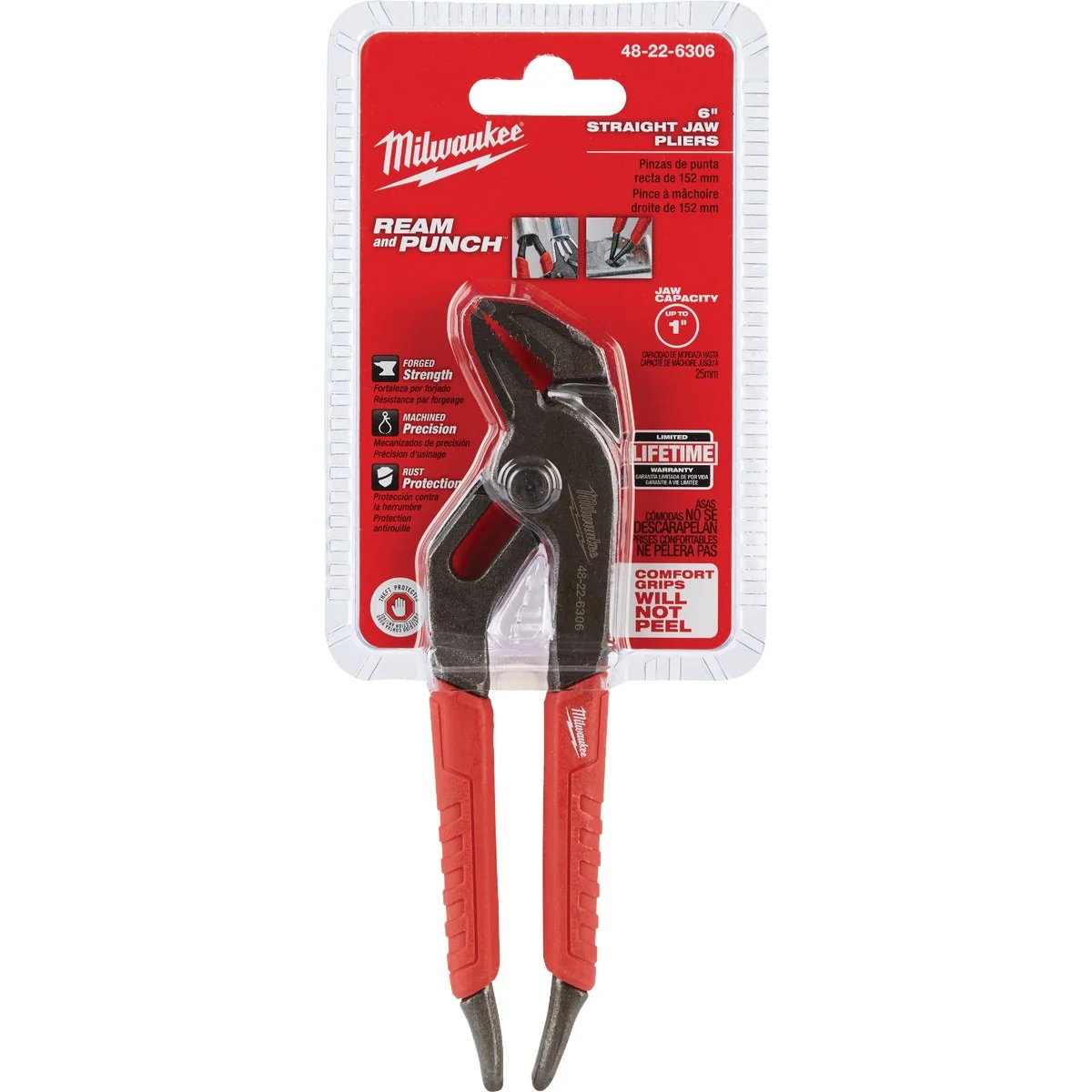 Enhanced Milwaukee 6 In. Comfort Grip Straight Jaw Groove Joint Pliers Elegant