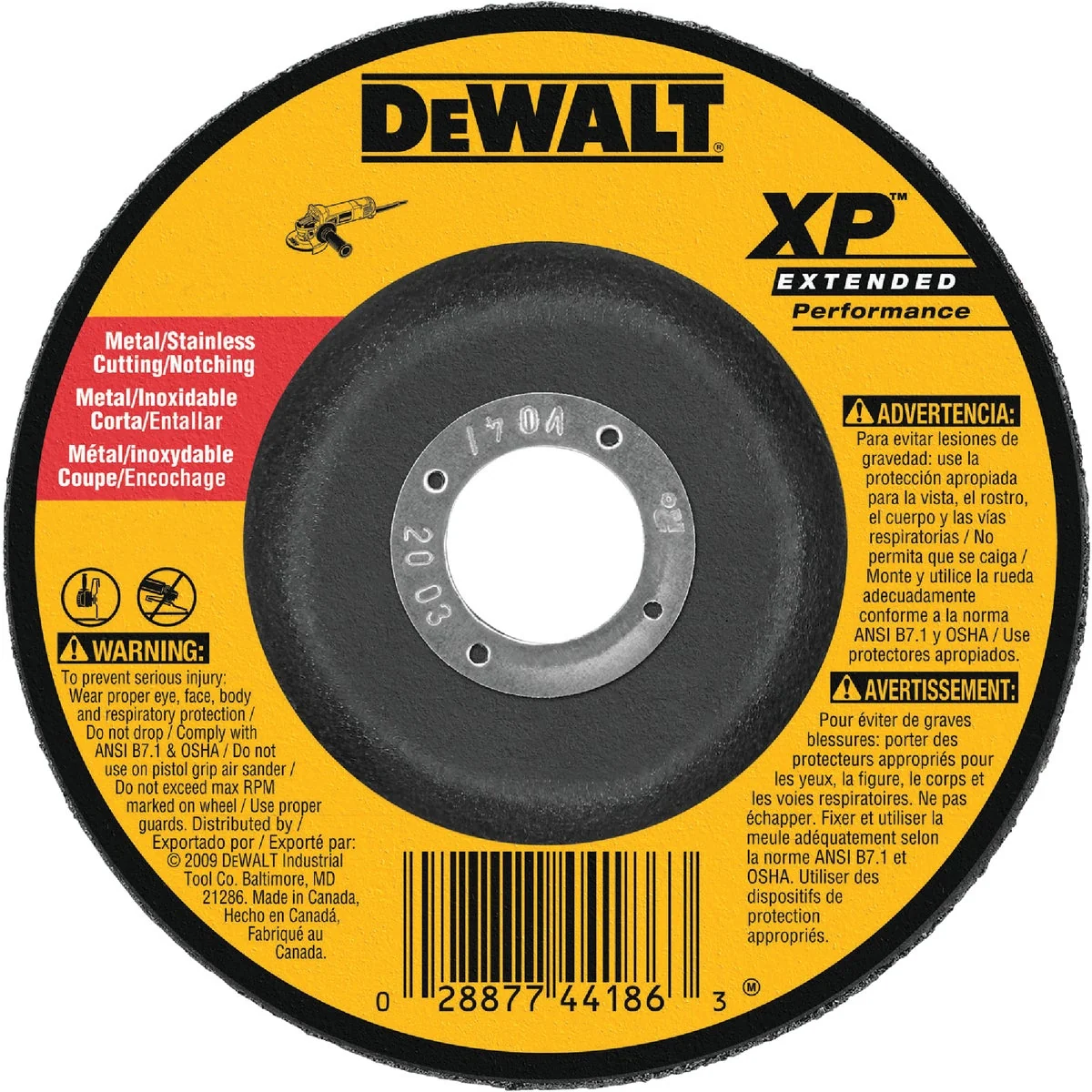 Consistent DeWalt HP Type 27 7 In. x 0.045 In. x 7 8 In. Metal Stainless Notching Cut-Off Wheel Durable