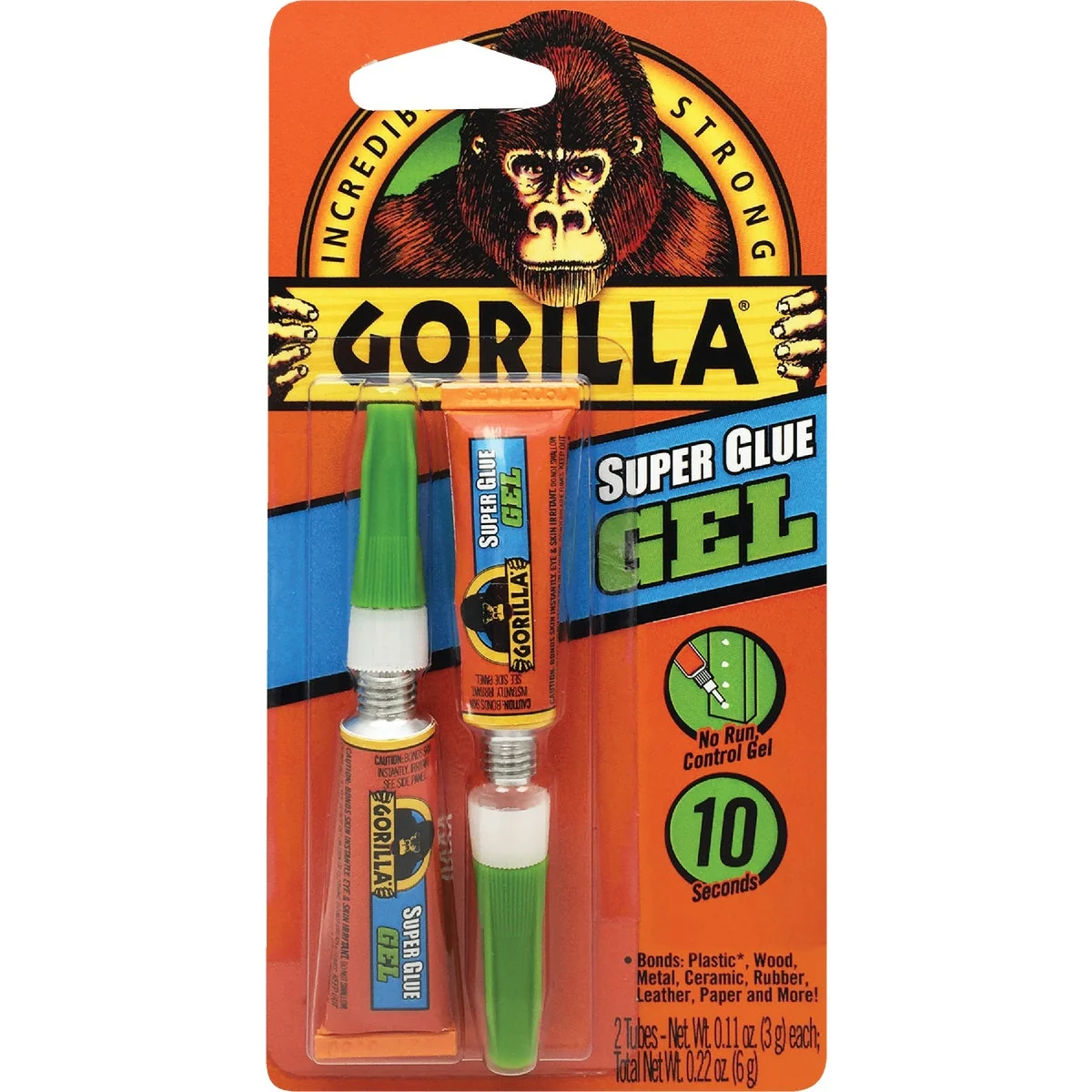 Clean Gorilla 0.11 Oz. Super Glue Gel 2-Pack Functional