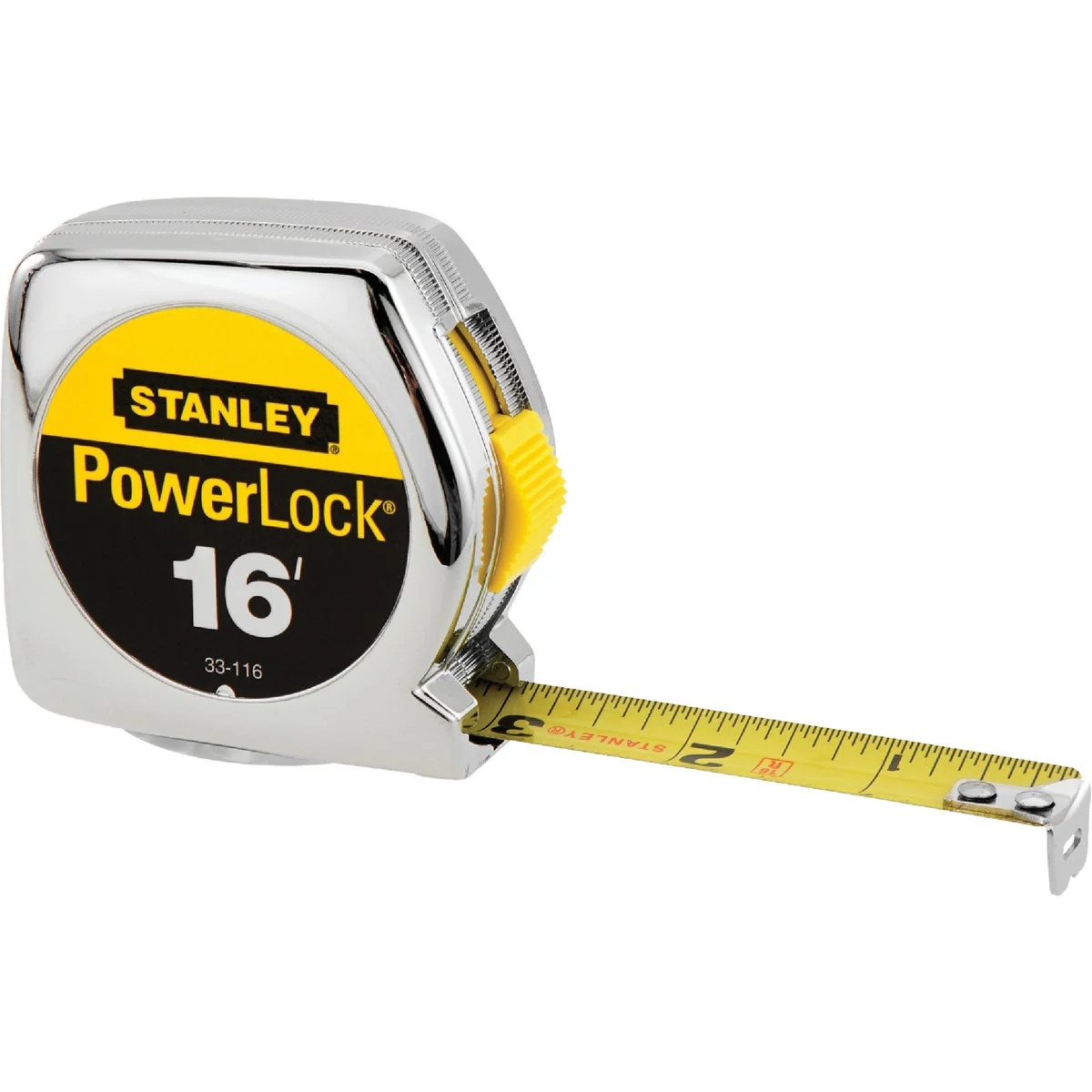 Durable Stanley PowerLock 16 Ft. Tape Measure Refined