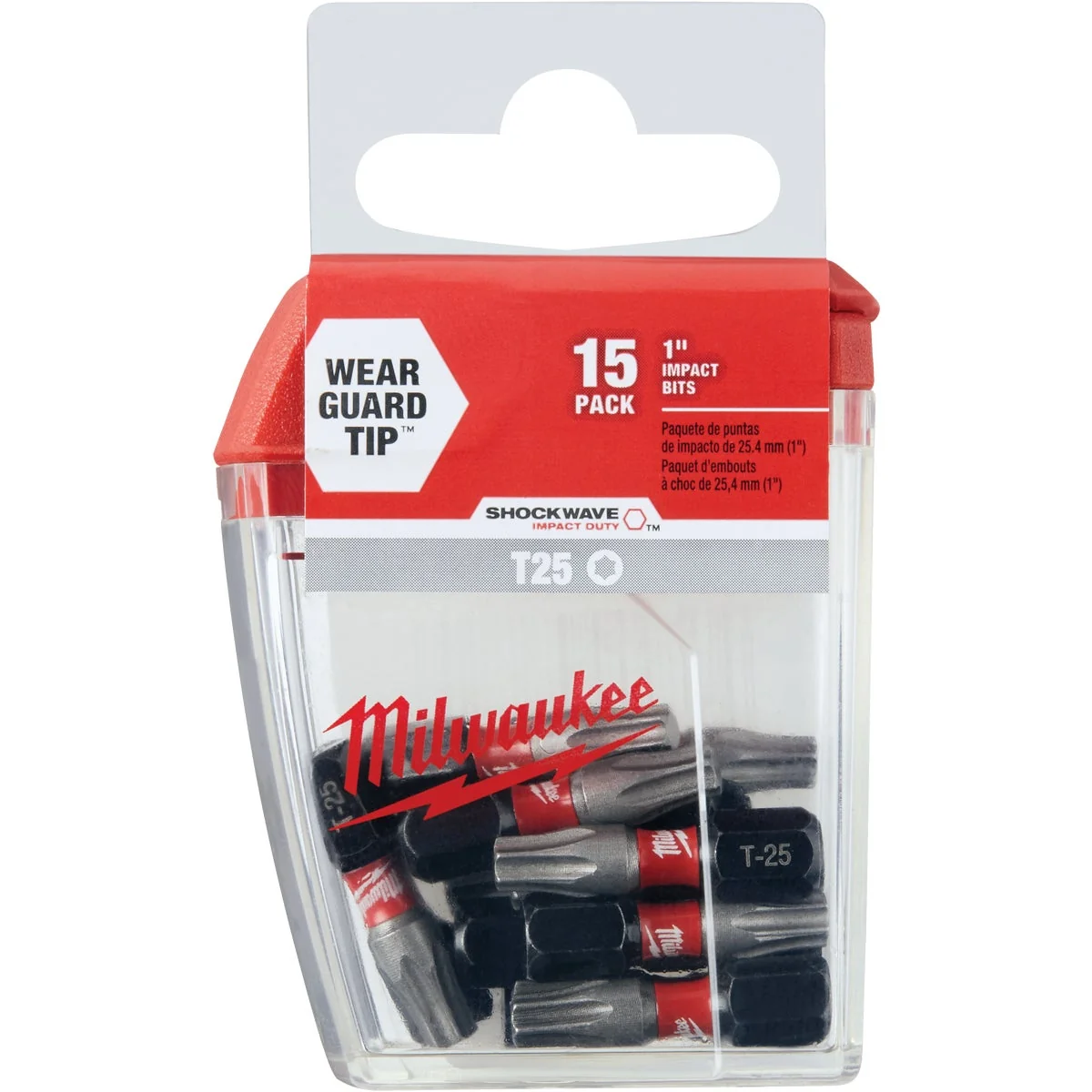 Elite Milwaukee Shockwave T25 TORX 1 In. Insert Impact Screwdriver Bit 15-Pack Fast