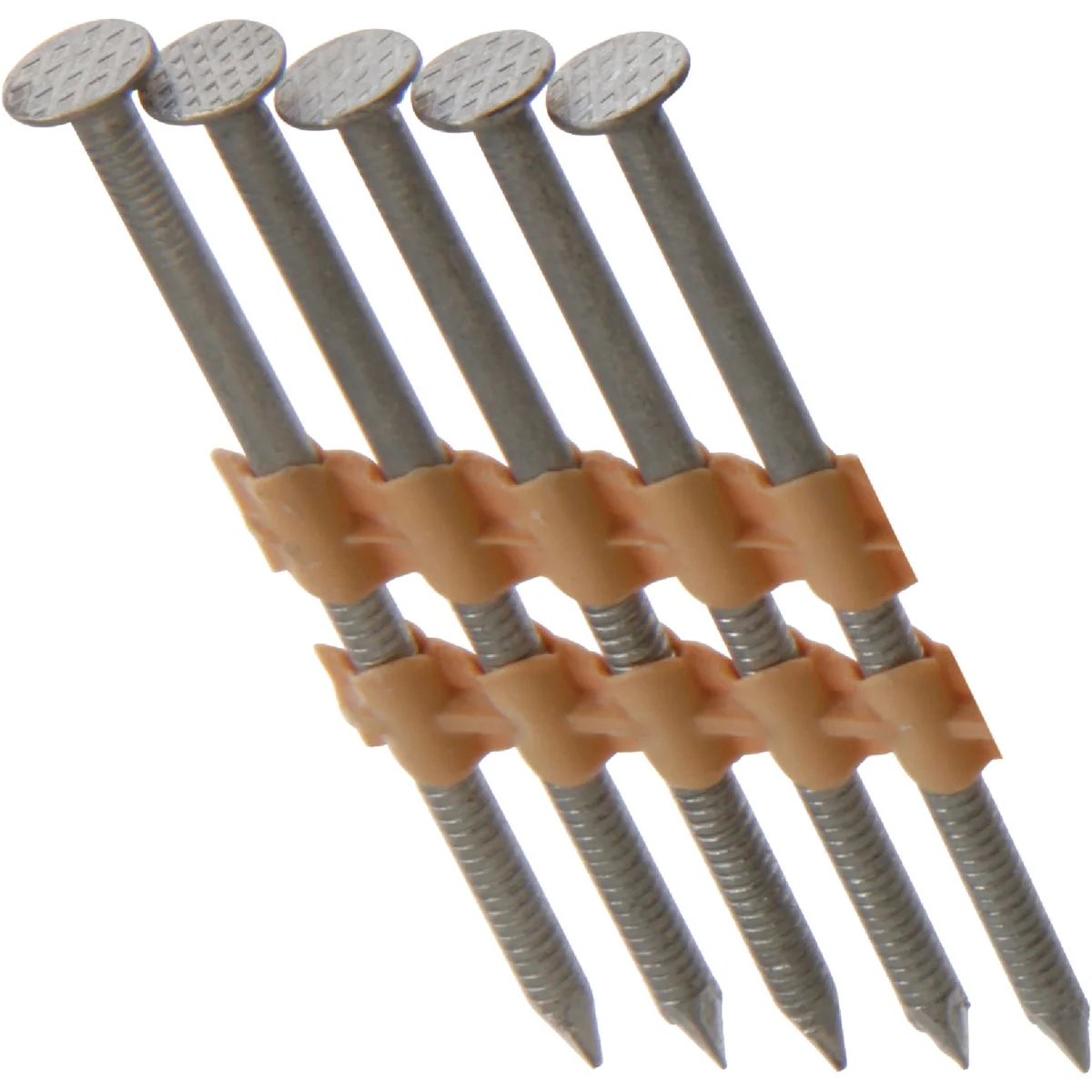 Efficient Grip-Rite 21 Degree Plastic Strip Stainless Steel Full Round Head Framing Stick Nail 3-1 4 In. x .120 In. 1000 Ct. Professional