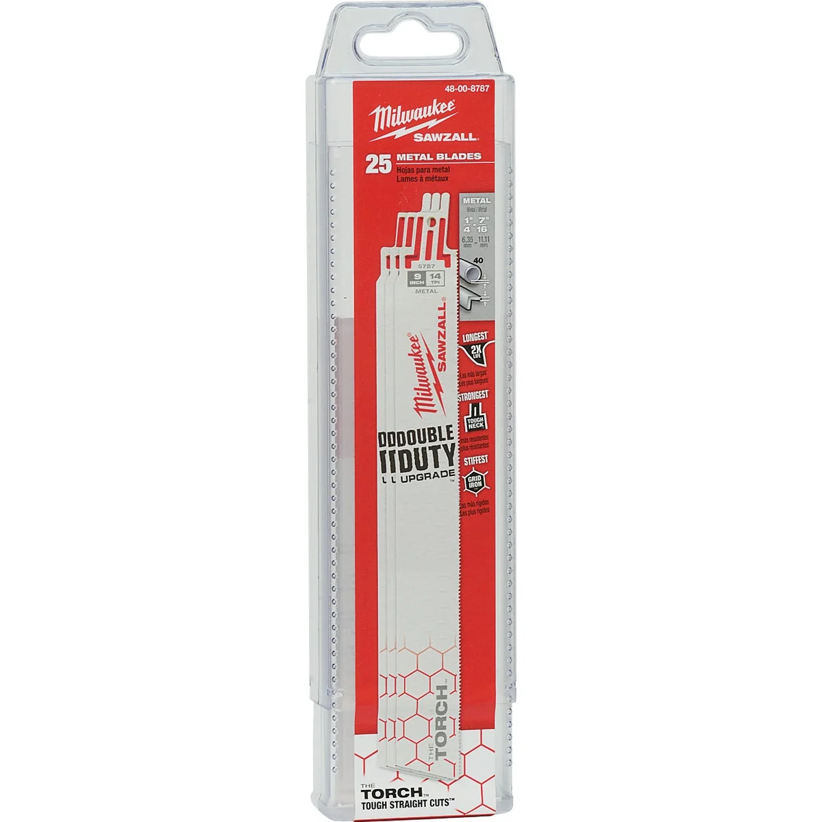Certified Milwaukee Sawzall THE TORCH 9 In. 14 TPI Metal Demolition Reciprocating Saw Blade 25-Pack Crafted