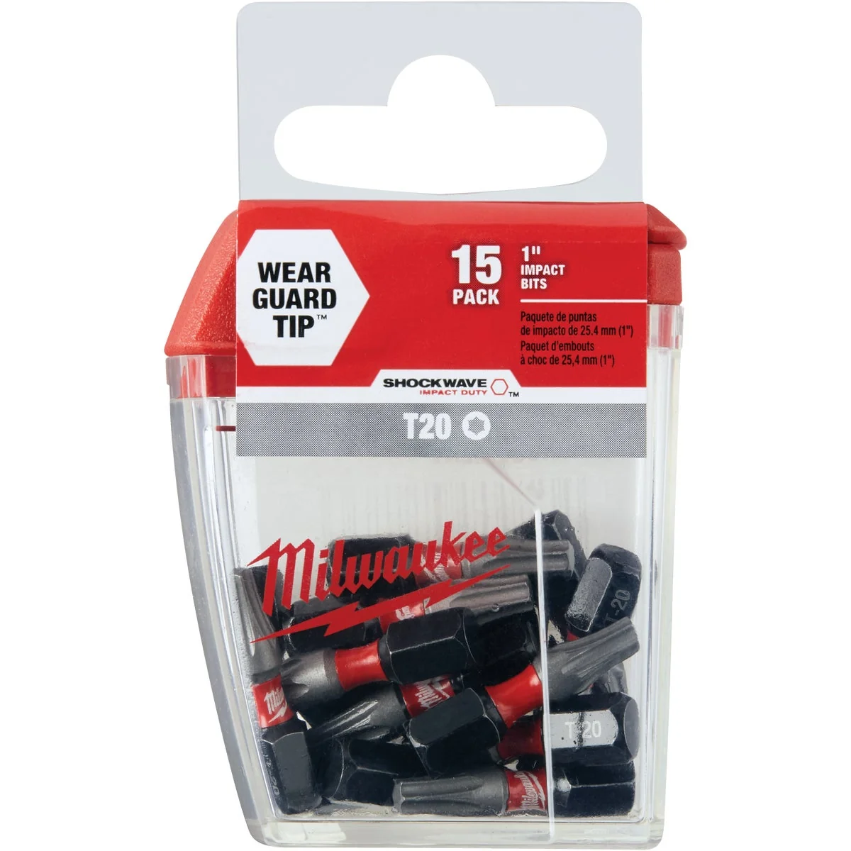Breathable Milwaukee Shockwave T20 TORX 1 In. Insert Impact Screwdriver Bit 15-Pack Prestigious