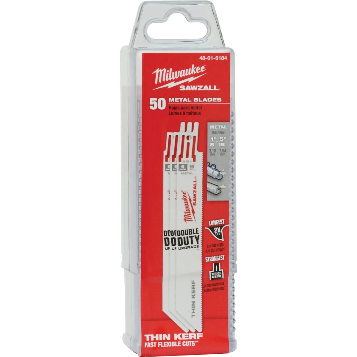 Convenient Milwaukee Sawzall 6 In. 18 TPI Metal Reciprocating Saw Blade 50-Pack Fast