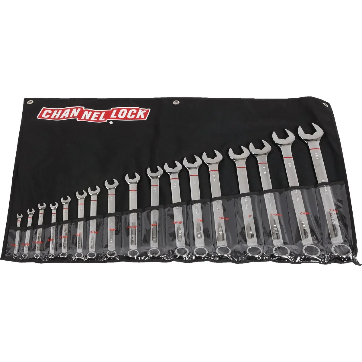 Breathable Channellock Standard 12-Point Combination Wrench Set 17-Piece Genuine