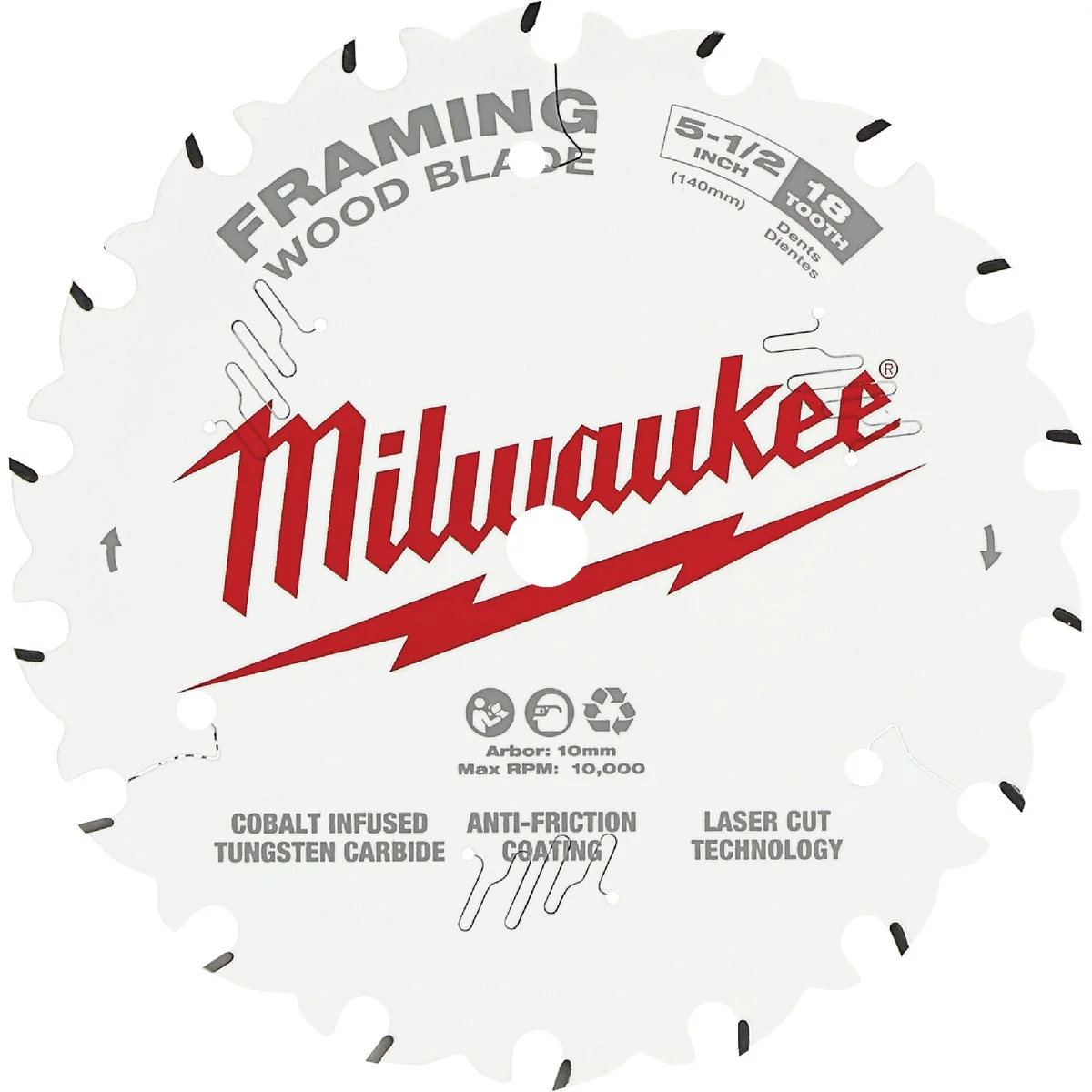 Dependable Milwaukee 5-1 2 In. 18-Tooth Framing Circular Saw Blade Soft