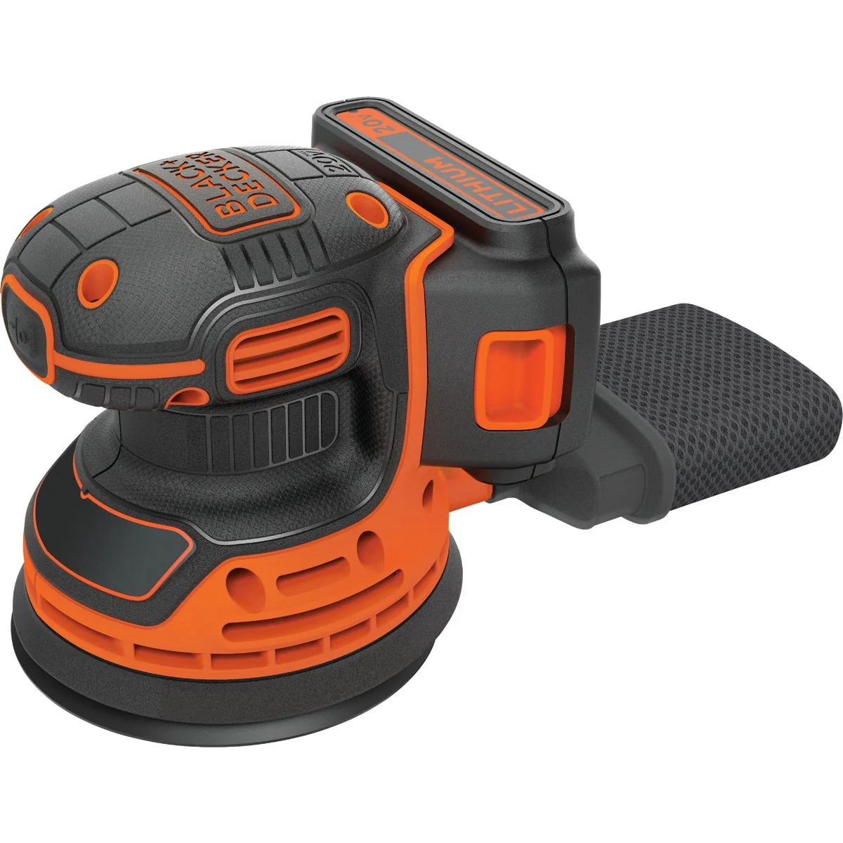 High-End Black Decker 20-Volt MAX Lithium-Ion Random Orbit Cordless Finish Sander Kit Convenient