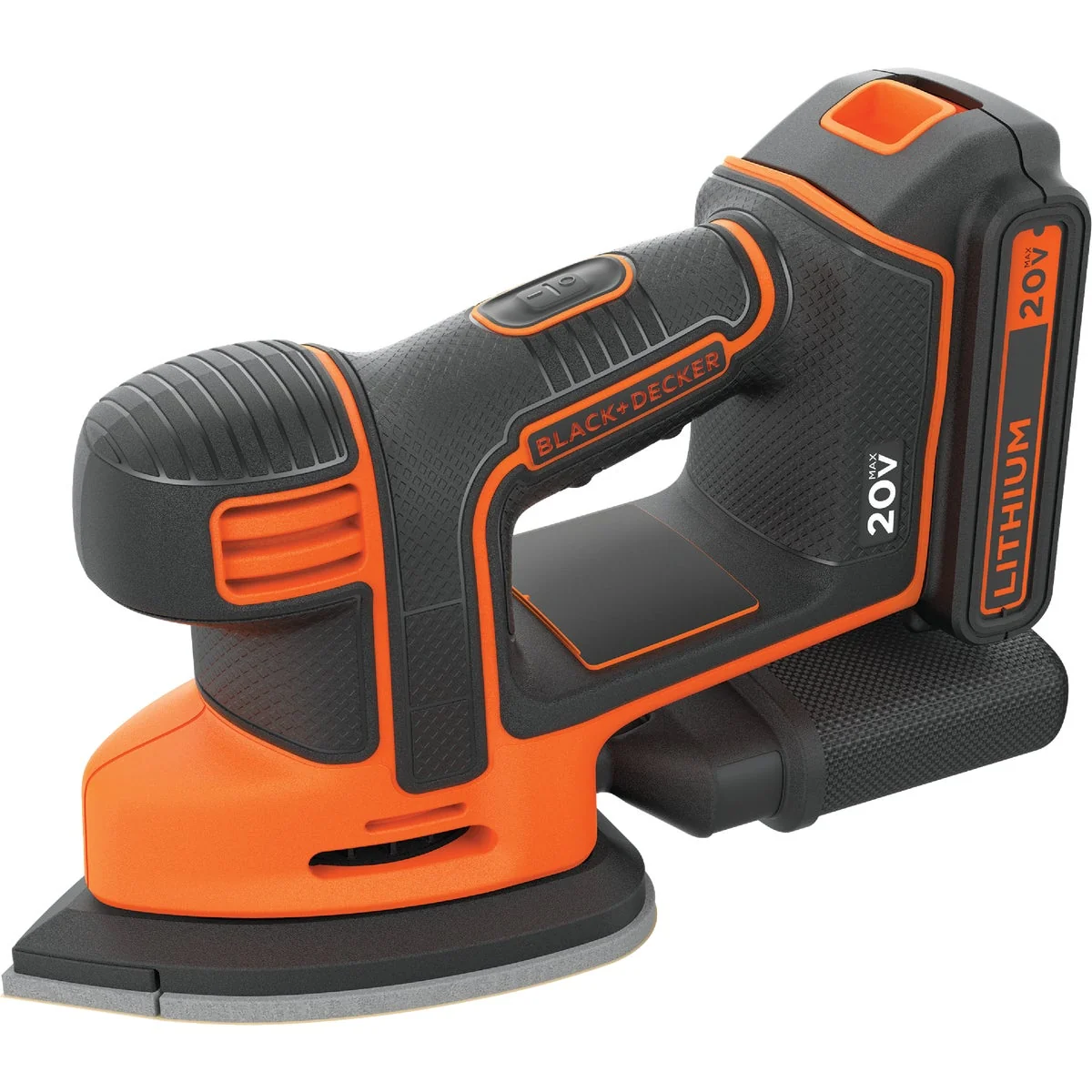 Classic Black Decker 20-Volt MAX Lithium-Ion Mouse Cordless Finish Sander Safe