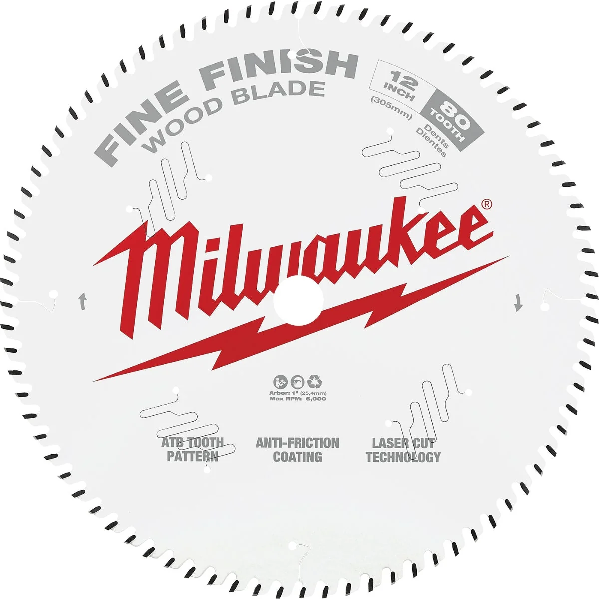 Soft Milwaukee 12 In. 80-Tooth Fine Finish Circular Saw Blade Outstanding