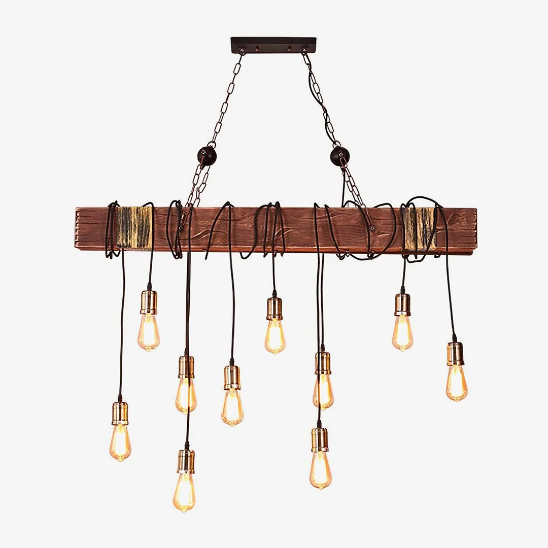 High-Performance Vintage hangende kroonluchter met meerdere koppen Sophisticated