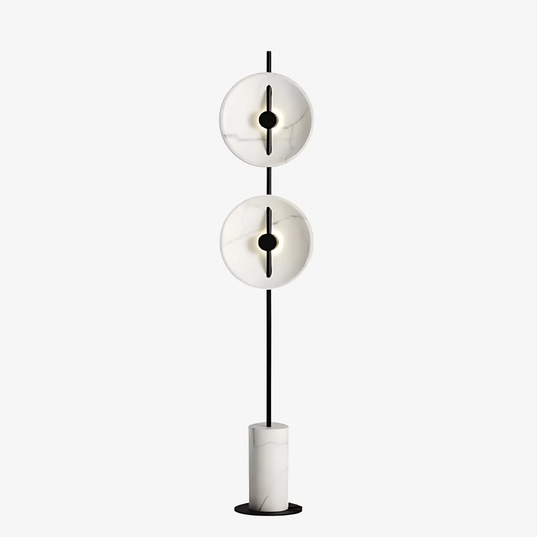 Official Lange arm dubbele kop vloerlamp Versatile