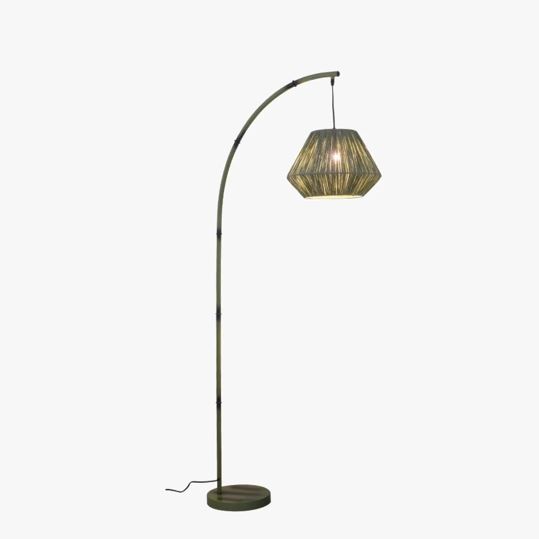 Smooth Bamboe Visserijvloerlamp High-Performance
